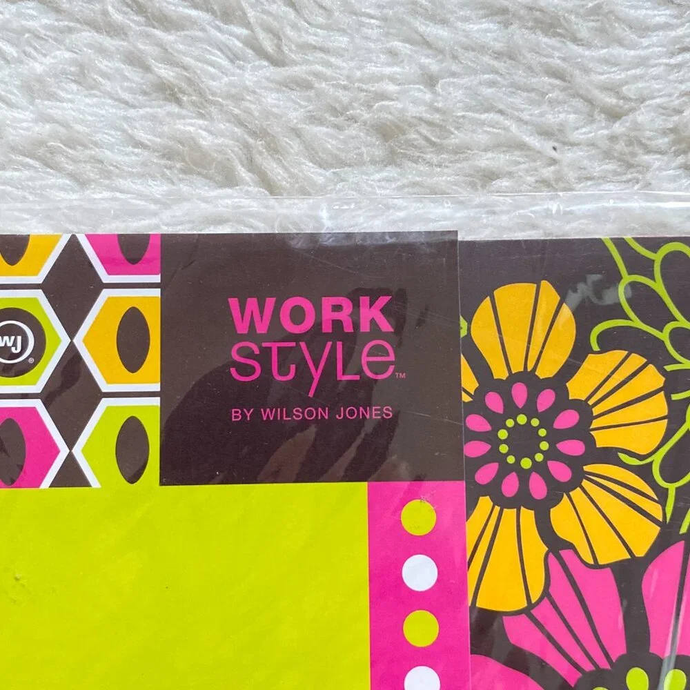 Wilson Jones WorkStyle Decorative File Folders – Floral Y2K Design – Pack of 6